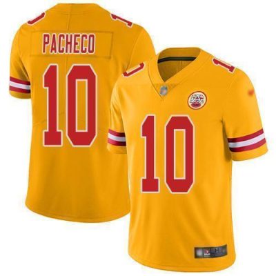 Nike Chiefs #10 Isiah Pacheco Gold Stitched NFL Limited Inverted Legend Jersey