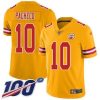 Nike Chiefs #10 Isiah Pacheco Gold Stitched NFL Limited Inverted Legend 100th Season Jersey