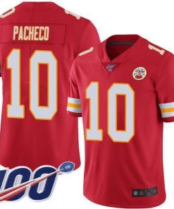 Nike Chiefs #10 Isiah Pacheco Red Team Color Stitched NFL 100th Season Vapor Limited Jersey