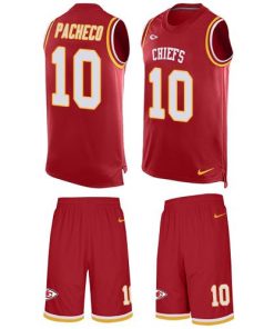 Nike Chiefs #10 Isiah Pacheco Red Team Color Stitched NFL Limited Tank Top Suit Jersey
