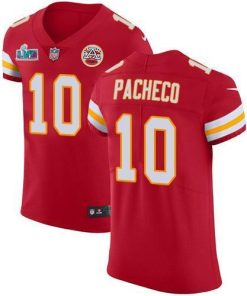 Nike Chiefs #10 Isiah Pacheco Red Team Color Super Bowl LVII Patch Stitched NFL Vapor Untouchable Elite Jersey