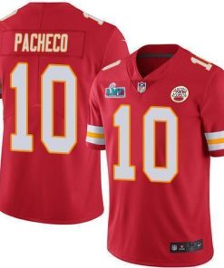Nike Chiefs #10 Isiah Pacheco Red Team Color Super Bowl LVII Patch Stitched NFL Vapor Untouchable Limited Jersey