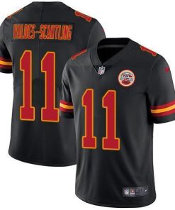 Nike Chiefs #11 Marquez Valdes-Scantling Black Stitched NFL Limited Rush Jersey