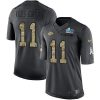Nike Chiefs #11 Marquez Valdes-Scantling Black Super Bowl LVII Patch Stitched NFL Limited 2016 Salute To Service Jersey