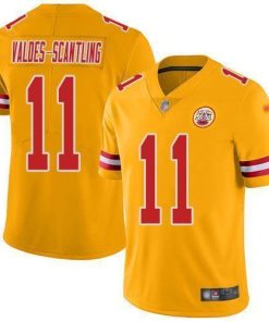 Nike Chiefs #11 Marquez Valdes-Scantling Gold Stitched NFL Limited Inverted Legend Jersey