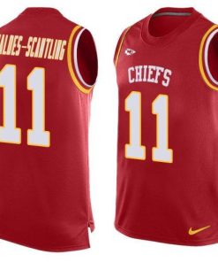 Nike Chiefs #11 Marquez Valdes-Scantling Red Team Color Stitched NFL Limited Tank Top Jersey