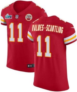 Nike Chiefs #11 Marquez Valdes-Scantling Red Team Color Super Bowl LVII Patch Stitched NFL Vapor Untouchable Elite Jersey