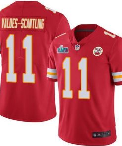 Nike Chiefs #11 Marquez Valdes-Scantling Red Team Color Super Bowl LVII Patch Stitched NFL Vapor Untouchable Limited Jersey