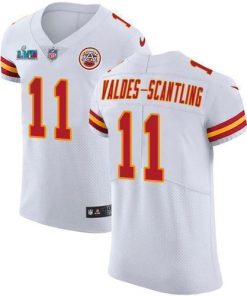 Nike Chiefs #11 Marquez Valdes-Scantling White Super Bowl LVII Patch Stitched NFL Vapor Untouchable Elite Jersey