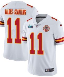 Nike Chiefs #11 Marquez Valdes-Scantling White Super Bowl LVII Patch Stitched NFL Vapor Untouchable Limited Jersey