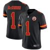 Nike Chiefs #1 Jerick McKinnon Black Stitched NFL Limited Rush Jersey