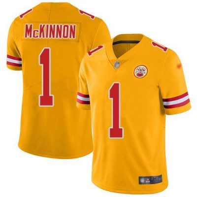 Nike Chiefs #1 Jerick McKinnon Gold Stitched NFL Limited Inverted Legend Jersey