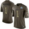 Nike Chiefs #1 Jerick McKinnon Green Super Bowl LVII Patch Stitched NFL Limited 2015 Salute To Service Jersey