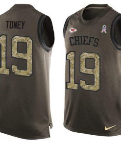 Nike Chiefs #19 Kadarius Toney Green Stitched NFL Limited Salute To Service Tank Top Jersey