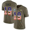 Nike Chiefs #19 Kadarius Toney Olive/USA Flag Super Bowl LVII Patch Stitched NFL Limited 2017 Salute To Service Jersey