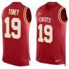 Nike Chiefs #19 Kadarius Toney Red Team Color Stitched NFL Limited Tank Top Jersey