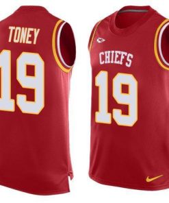 Nike Chiefs #19 Kadarius Toney Red Team Color Stitched NFL Limited Tank Top Jersey