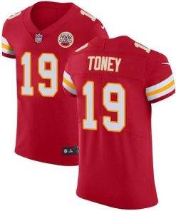 Nike Chiefs #19 Kadarius Toney Red Team Color Stitched NFL Vapor Untouchable Elite Jersey