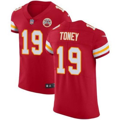 Nike Chiefs #19 Kadarius Toney Red Team Color Stitched NFL Vapor Untouchable Elite Jersey