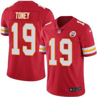 Nike Chiefs #19 Kadarius Toney Red Team Color Stitched NFL Vapor Untouchable Limited Jersey