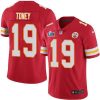 Nike Chiefs #19 Kadarius Toney Red Team Color Super Bowl LVII Patch Stitched NFL Vapor Untouchable Limited Jersey