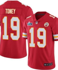 Nike Chiefs #19 Kadarius Toney Red Team Color Super Bowl LVII Patch Stitched NFL Vapor Untouchable Limited Jersey
