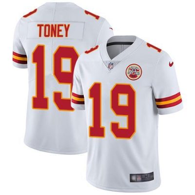 Nike Chiefs #19 Kadarius Toney White Stitched NFL Vapor Untouchable Limited Jersey