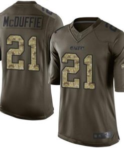 Nike Chiefs #21 Trent McDuffie Green Stitched NFL Limited 2015 Salute To Service Jersey