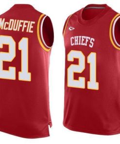 Nike Chiefs #21 Trent McDuffie Red Team Color Stitched NFL Limited Tank Top Jersey