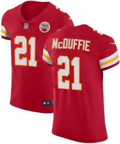 Nike Chiefs #21 Trent McDuffie Red Team Color Stitched NFL Vapor Untouchable Elite Jersey