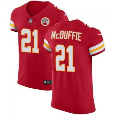 Nike Chiefs #21 Trent McDuffie Red Team Color Stitched NFL Vapor Untouchable Elite Jersey