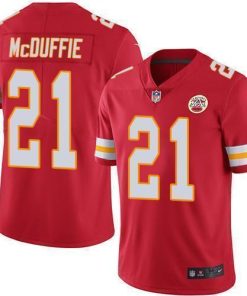 Nike Chiefs #21 Trent McDuffie Red Team Color Stitched NFL Vapor Untouchable Limited Jersey