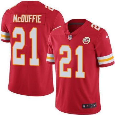 Nike Chiefs #21 Trent McDuffie Red Team Color Stitched NFL Vapor Untouchable Limited Jersey