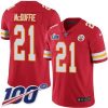 Nike Chiefs #21 Trent McDuffie Red Team Color Super Bowl LVII Patch Stitched NFL 100th Season Vapor Limited Jersey