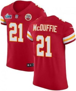 Nike Chiefs #21 Trent McDuffie Red Team Color Super Bowl LVII Patch Stitched NFL Vapor Untouchable Elite Jersey