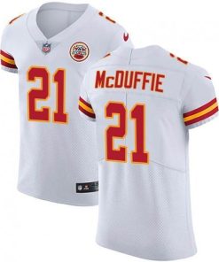 Nike Chiefs #21 Trent McDuffie White Stitched NFL Vapor Untouchable Elite Jersey