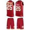Nike Chiefs #25 Clyde Edwards-Helaire Red Team Color Stitched NFL Limited Tank Top Suit Jersey