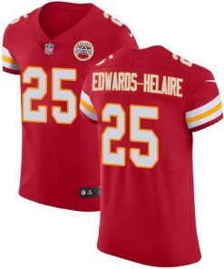 Nike Chiefs #25 Clyde Edwards-Helaire Red Team Color Stitched NFL Vapor Untouchable Elite Jersey