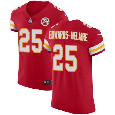 Nike Chiefs #25 Clyde Edwards-Helaire Red Team Color Stitched NFL Vapor Untouchable Elite Jersey