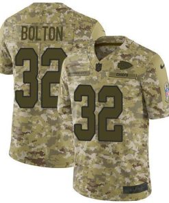 Nike Chiefs #32 Nick Bolton Camo Stitched NFL Limited 2018 Salute To Service Jersey