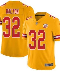 Nike Chiefs #32 Nick Bolton Gold Stitched NFL Limited Inverted Legend Jersey