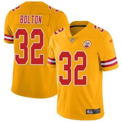 Nike Chiefs #32 Nick Bolton Gold Stitched NFL Limited Inverted Legend Jersey