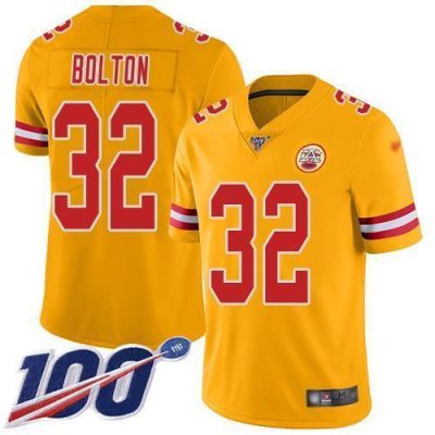 Nike Chiefs #32 Nick Bolton Gold Stitched NFL Limited Inverted Legend 100th Season Jersey