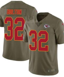 Nike Chiefs #32 Nick Bolton Olive Stitched NFL Limited 2017 Salute To Service Jersey