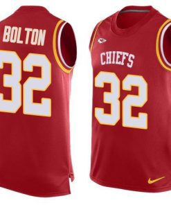 Nike Chiefs #32 Nick Bolton Red Team Color Stitched NFL Limited Tank Top Jersey