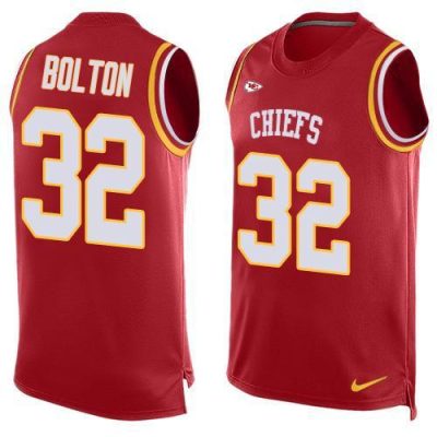 Nike Chiefs #32 Nick Bolton Red Team Color Stitched NFL Limited Tank Top Jersey