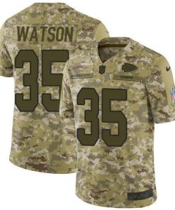 Nike Chiefs #35 Jaylen Watson Camo Stitched NFL Limited 2018 Salute To Service Jersey