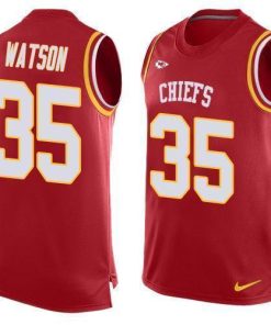 Nike Chiefs #35 Jaylen Watson Red Team Color Stitched NFL Limited Tank Top Jersey