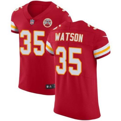 Nike Chiefs #35 Jaylen Watson Red Team Color Stitched NFL Vapor Untouchable Elite Jersey