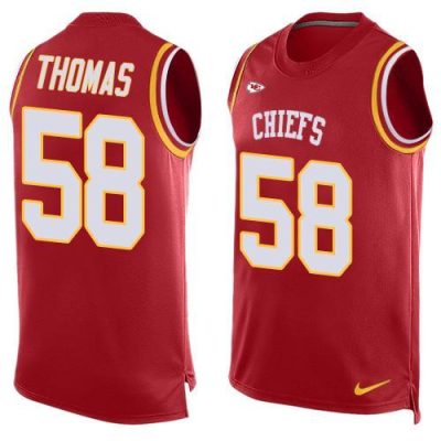 Nike Chiefs #58 Derrick Thomas Red Team Color Stitched NFL Limited Tank Top Jersey